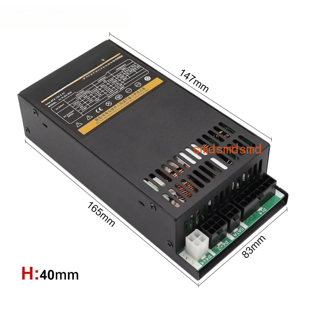 600W Modular Power Supply Smal - Flex Atx Power Supply 600W 1U recension och pris