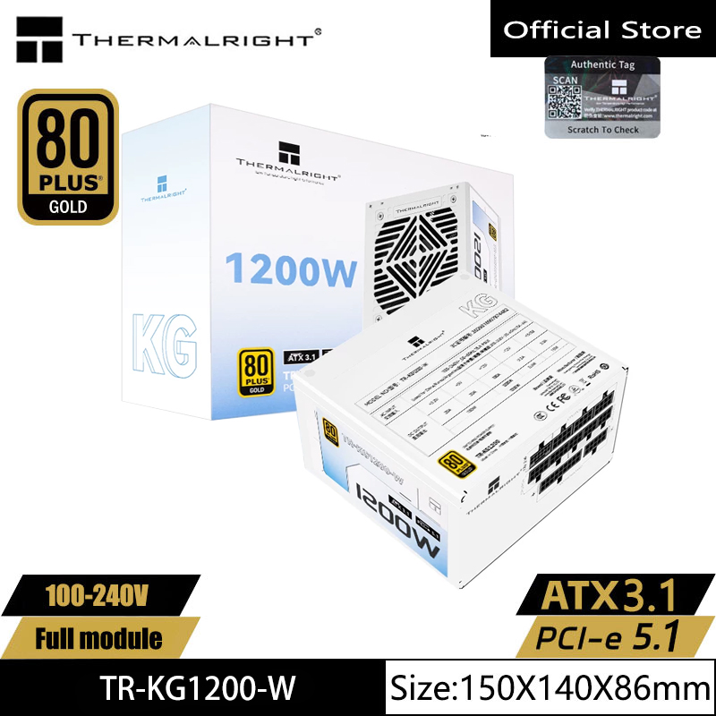 Thermalright TR-KG1200-W/1000- - 1000W White Modular Power Supply recension och pris