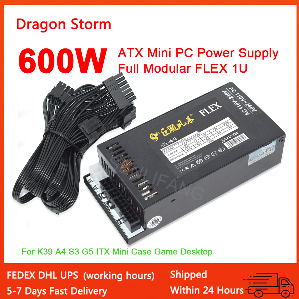 Full Modular 1U Mini Flex ATX  - Flex Atx Power Supply 600W 1U recension och pris