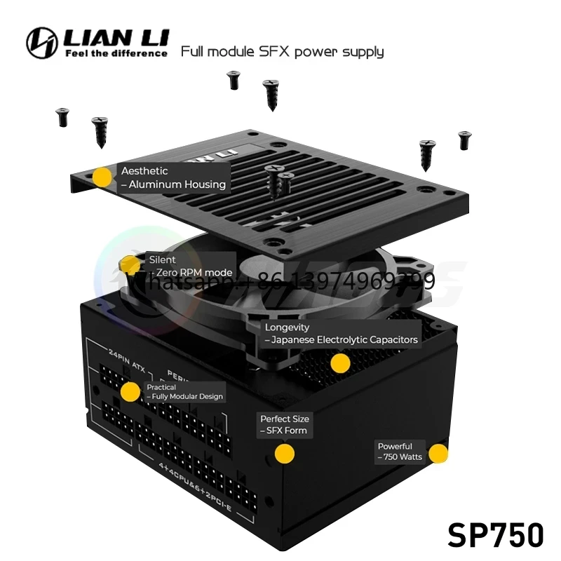 LIAN LI PSU 750w SFX Power Sup - 750W Sfx Fully Modular Power Supply recension och pris